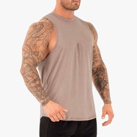 Débardeur d'entraînement sportif personnalisé OEM Débardeur de gymnastique en coton coupe ajustée musculation fitness