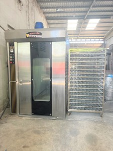 Four rotatif multifonctionnel automatique portable haut de gamme LX32M Minh Tam Vietnam Electric Bakery 380V avec garantie d'un an et 32 plateaux - Product Image 3