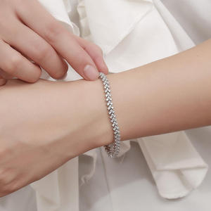 RAMDUT IMPEX GRA Certified Moissanite Tennis Bracelet Silver Plated Emerald Cut Teardrop Claw Set Sparkling Trendy Elegant - Product Image 4