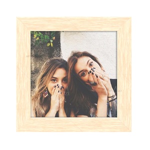 Marco de Fotos Minimalista de Madera con Acabado Natural en Forma Cuadrada, de Tendencia, para Decoración de Paredes en Hogares, Hoteles y Restaurantes - Product Image 1