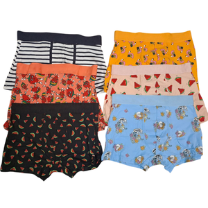 High Quality <b>Men's</b> Printed <b>Boxer</b> <b>Shorts</b> Mid-Rise Knitted Cotton Breathable Anti-Bacterial Quick Dry Spandex Polyester Underwear - Product Image 1