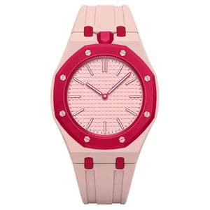 Reloj Rectangular Analógico de Lujo con Diamantes Moissanite, Correa de Caucho Premium, Movimiento Mecánico, Acero Inoxidable para Hombre, Más Vendido - Product Image 4