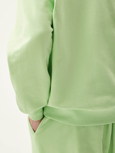 Latest High Quality <b>Green</b> Solid Knitted Jersey 100% Cotton Oversized Pullover <b>Hoodies</b> <b>Men</b> Warm Breathable Quick Dry Customizable - Product Image 4