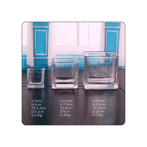 Decorative Square Glass Votive Candle Holder for <b>Weddings</b> Restaurants Hotels and Home Interiors - Product Image 4