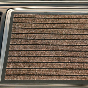 Tapis de porte antidérapant uni en polyester, fabriqué à la machine, pour la maison, le salon, l'hôtel, élimine la poussière de voiture - Product Image 1