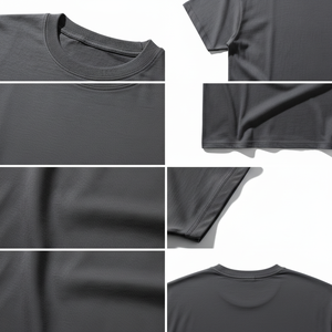 T-shirt Premium RINGMODE GEARS en coton épais 220g, coupe oversize, manches courtes, streetwear, épaules tombantes, logo frontal pour homme - Product Image 3
