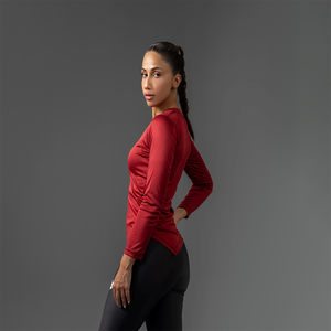 T-shirt de fitness à coutures de qualité supérieure pour femmes Polyester respirant-Spandex doux extensible Style Streetwear durable pour le fitness d'été - Product Image 5