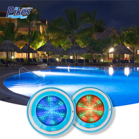 Lumière sous-marine Aqua Blanc/RGB IP68 Imperméable CREELED LED Accessoires de piscine avec matériau ABS Montage mural