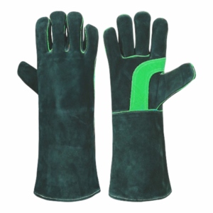 Reinforced Cowhide Split Leather Anti-Vibration Welding Gloves Heavy Duty <b>Abrasion</b> Resistant Industrial Safety Cuff BBQ Gloves - Product Image 4