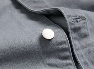 Chaqueta Vaquera Moderna para Hombre, Corte Slim Fit, Tela Vaquera Premium, Bolsillo Frontal, Cuello Camisero, Estilo Casual Urbano, Primavera, Vintage, Transpirable - Product Image 3