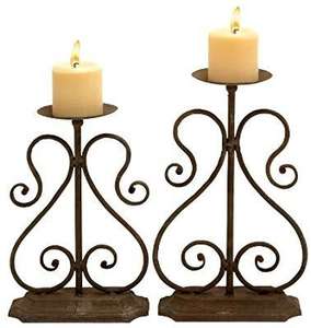 Porte-bougie minimaliste en métal pour mariage, événement festif, ensemble de 3 supports à bougies classiques et tendance en fer pour la décoration de la maison et de la table - Product Image 5