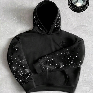 Sudadera con capucha unisex para hombre y mujer, estilo oversized, informal, para uso diario, de forro polar, cálida, para invierno, a la moda. - Product Image 1