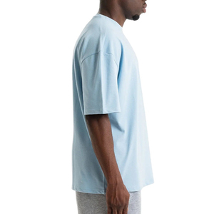 T-shirt Homme Épaules Tombantes Style Streetwear Chic à Bordures Contrastantes – Meilleur Prix - Product Image 5