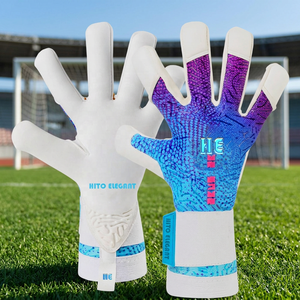 Gants de gardien de but de qualité supérieure, niveau professionnel, néoprène de haute qualité avec sangle élastique en silicone injecté et languette en caoutchouc en forme de T - Product Image 2