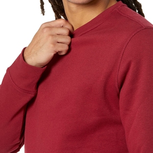 Nouveau Sweat-shirt Col Rond Homme Uni Manches Longues Décontracté Grande Taille Ample Doux Épais Respirant Séchage Rapide 100% Coton - Product Image 3