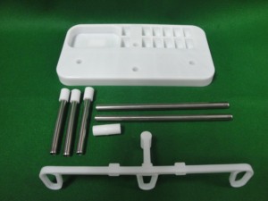 AA0208 3 Spool thread Stand w/plastic | Stick Stand with Oval Base and Metal Hanger for Hand Knitting <b>Tools</b> - Product Image 6