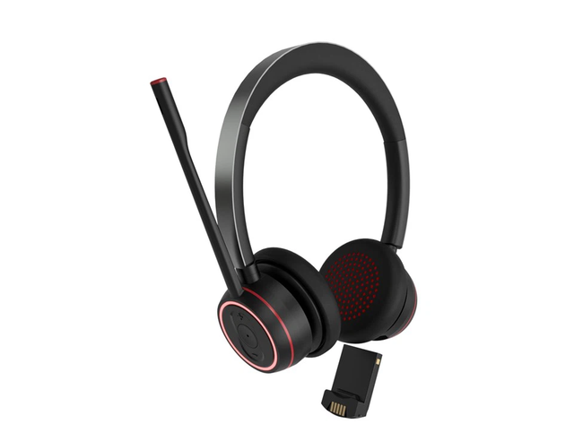 New AI Noise Cancelling Headset Business Headphone Wireless with Removable Battery for European