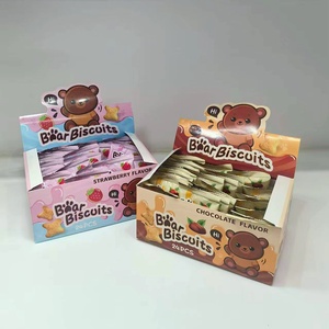 Biscuits Oursons Exotiques de Haute Qualité en Gros, Fourrés au <span class=keywords><strong>Chocolat</strong></span> Fraise, Biscuits pour Enfants avec Motifs Variés - Product Image 6