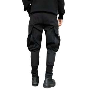 Pantalon cargo pour homme en coton premium, coupe décontractée, multi-poches, streetwear, usage quotidien, activités de plein air, cordon de serrage à la taille - Product Image 5