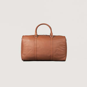 Bolsa de Viaje y Gimnasio de Cuero Genuino para Hombre, Gran Capacidad, Elegante, para Fin de Semana, Equipaje de Mano Premium Marrón - Product Image 2
