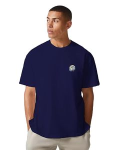 T-shirt surdimensionné pour homme, imprimé hameçon et ligne de pêche, en coton, coupe ample, manches courtes - Product Image 2