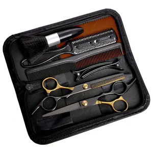 IMANS ENTERPRISES Kit de Barbería Profesional de Acero Inoxidable, Juego de Herramientas de Corte de Cabello de Alta Calidad para Salón, Personalizado - Product Image 1