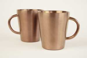 Mug en cuivre personnalisé écologique, design martelé vintage pour Moscow Mule, bière, café, usage domestique, artisanat MS - Product Image 4