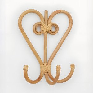 Wholesale <b>Wall</b> Mounted Hook for Purse Bag <b>Clothes</b> Hanger Cheapest Price Rattan <b>Wall</b>-hanging Hooks - Product Image 1