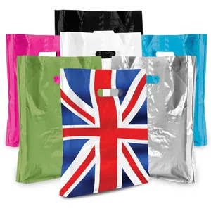 Sac à poignée découpée en LDPE à prix abordable, impression de qualité supérieure - Product Image 1