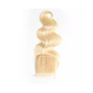 Loose Wave Indian Remy Human Hair Lace Closure Soft <b>U</b>-<b>Part</b> Style Natural & Water Wave Options - Product Image 1