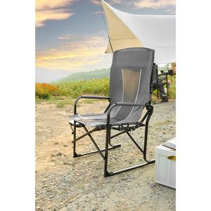 Sedia da regista pieghevole portatile per campeggio, pesca, picnic, giardino, con tavolino laterale, robusta e di grandi dimensioni per un viaggio confortevole - Product Image 3