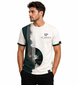 เสื้อยืดคอตตอนพิมพ์ลายกราฟิก 100% สำหรับผู้ชาย คอกลม พรีเมียม สตรีทแวร์ สวมใส่สบาย ระบายอากาศได้ดี รับผลิตแบบ OEM ODM จากโรงงาน - Product Image 1