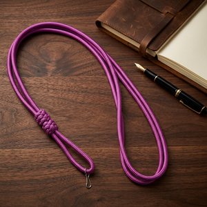 Sergeant Whistle <b>Lanyard</b> Whistle Cord Shoulder <b>Lanyard</b> Hand Knitted <b>Polyester</b> Bungee Cords without Metal Hook for Rank Insignia - Product Image 4