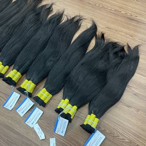 Vente du Black Friday Extensions de cheveux naturels noirs pour bébés Cheveux vierges Fournisseur de cheveux de qualité supérieure pour femmes Sans nœuds Prêt à expédier - Product Image 2