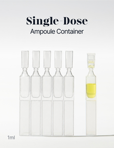 Envase de Ampolla de Plástico de Dosis Única de 1 ml para Crema de Ojos y Aceite Esencial con Tapa de Rosca para Llenado Multicámara - Product Image 4