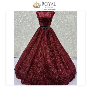 Unique Design Wedding Bridal Wear Collection of Indian Clothing Traditional Net with Embroidery Work Lehenga Choli for Sale - Product Image 5