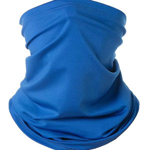 Al por mayor Mascarilla facial, Bragas de cuello refrescantes, Bandana tubular sin costuras, de microfibra de poliéster, elásticas, personalizables, negras lisas - Product Image 1