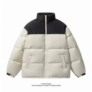 Custom Wholesale Mens Stand Collar Eco-Friendly Puffer Jacket Winter Warm Breathable Fashionable <b>Coat</b> High Quality - Product Image 1