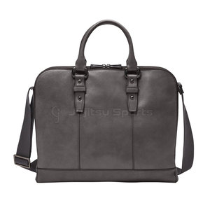 Sac pour ordinateur portable unisexe en cuir véritable durable, grand, luxueux, écologique, léger, avec poches zippées - Nouvelle arrivée à prix réduit - Product Image 3