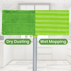 2-in-1 Multifunction Hardwood Floor <b>Mop</b> 55-inch Long Handle 2 Washable <b>Mop</b> Refill Pads Dust <b>Mop</b> for Effective Floor Cleaning - Product Image 2
