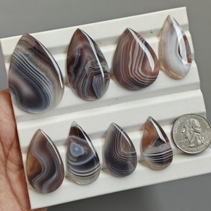 Lote de Cabujones de Ágata Natural de Botsuana, Formas Mixtas, Tamaños Variados, Lote de Piedras Preciosas al por Mayor para la Fabricación de Joyas - Product Image 2