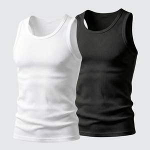 Débardeur de sport personnalisé pour homme, coupe stringer, 90 GSM, taille EU, OEM, 50% Modal, 42% Coton, 8% Spandex, pour la course et la gym - Product Image 1