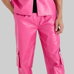 กางเกงหนังผู้ชายคุณภาพสูง ระบายอากาศได้ดี น้ำหนักเบา ขายส่ง ออกแบบโลโก้ของคุณเอง กางเกงหนังฟอกผู้ชาย - Product Image 3