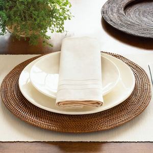 Vente flash pour les espaces de repas et de séjour élégants, vente en gros, set de table en rotin tissé à la main, épaisseur 10 mm - Product Image 1