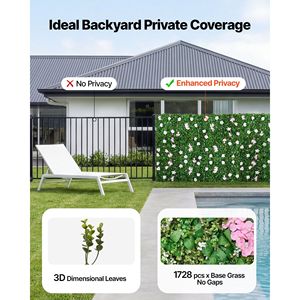 Lussuoso Sfondo Floreale 3D in Seta, 2 Pezzi 2 x 8 Piedi, Parete di Fiori Artificiali Facile da Installare, Decorazioni per Matrimoni Pet-Friendly - Product Image 3