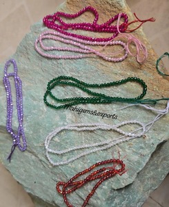 6 brins de perles de zircon cubain facettées multicolores, magnifiques perles de zircon personnalisées et autres bijoux en diamant - Product Image 3