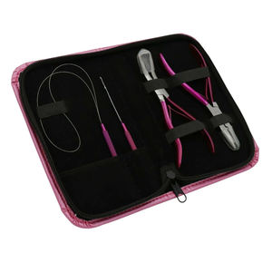 Kit d'outils professionnels pour extensions de cheveux avec accessoires complets pour l'installation et l'entretien des extensions - Product Image 1