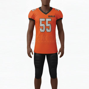 Uniforme de Fútbol Americano de Diseño Moderno, Ropa Deportiva Transpirable y Elegante de Poliéster para Equipos y Clubes de Fútbol, para Entrenamientos - Product Image 3