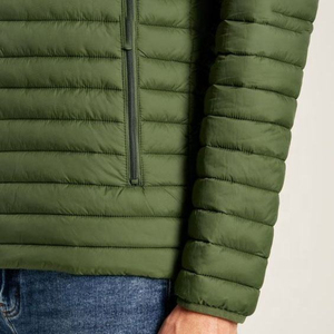 Men's Lightweight Quilted <b>Puffer</b> <b>Jacket</b> Hooded Zip Insulated Padded Outdoor Winter Coat Wholesale OEM Custom Logo - Product Image 6