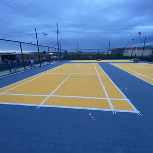 Dalles modulaires en PP emboîtables pour terrains de sport extérieurs (tennis, badminton, basketball) - Product Image 2
